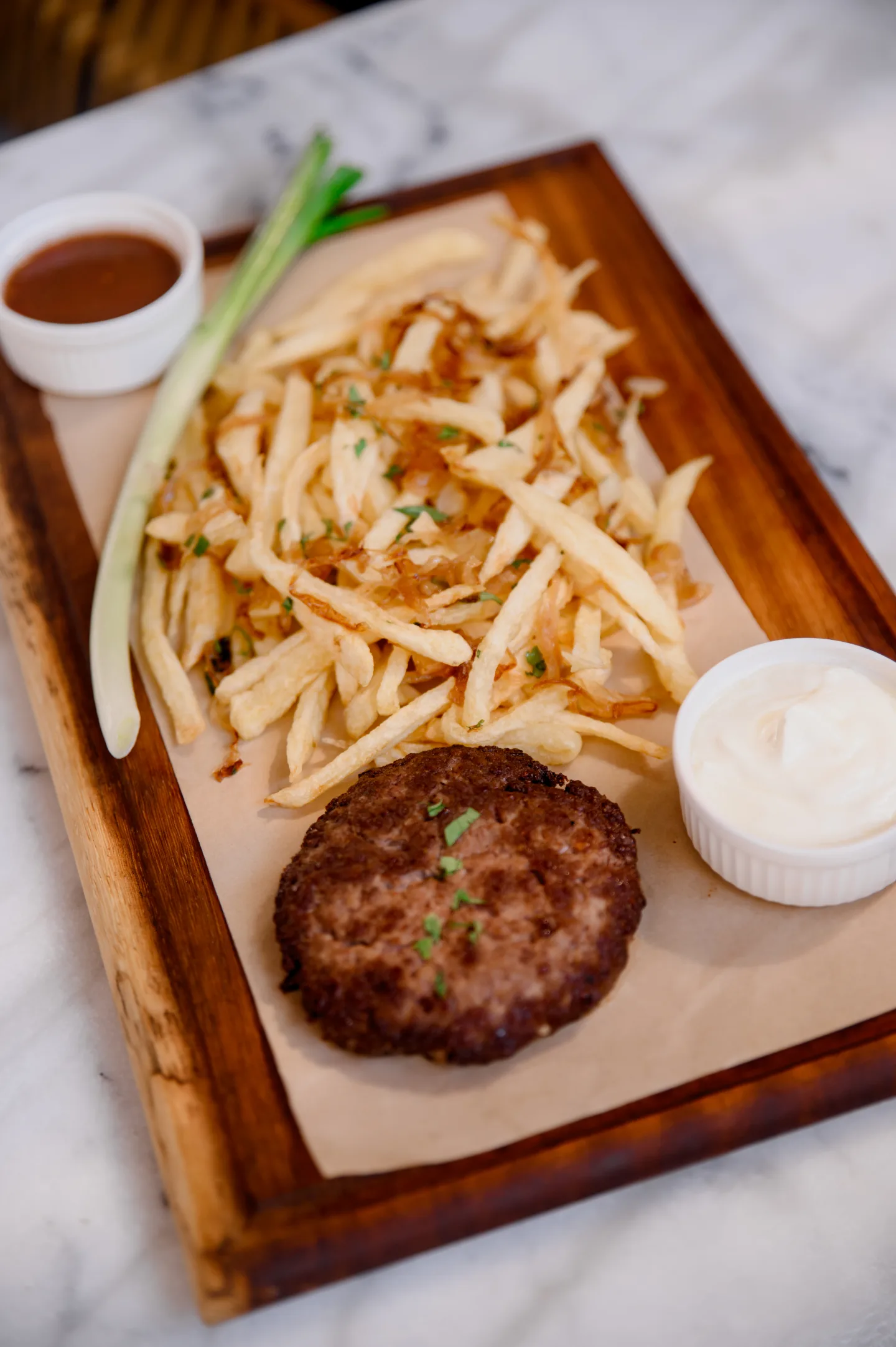 Beef Cutlet with Pan-Fried Potatoes and Onions